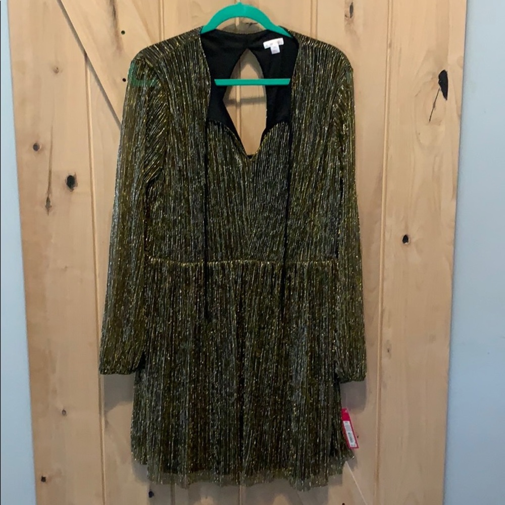 Metallic cocktail dress